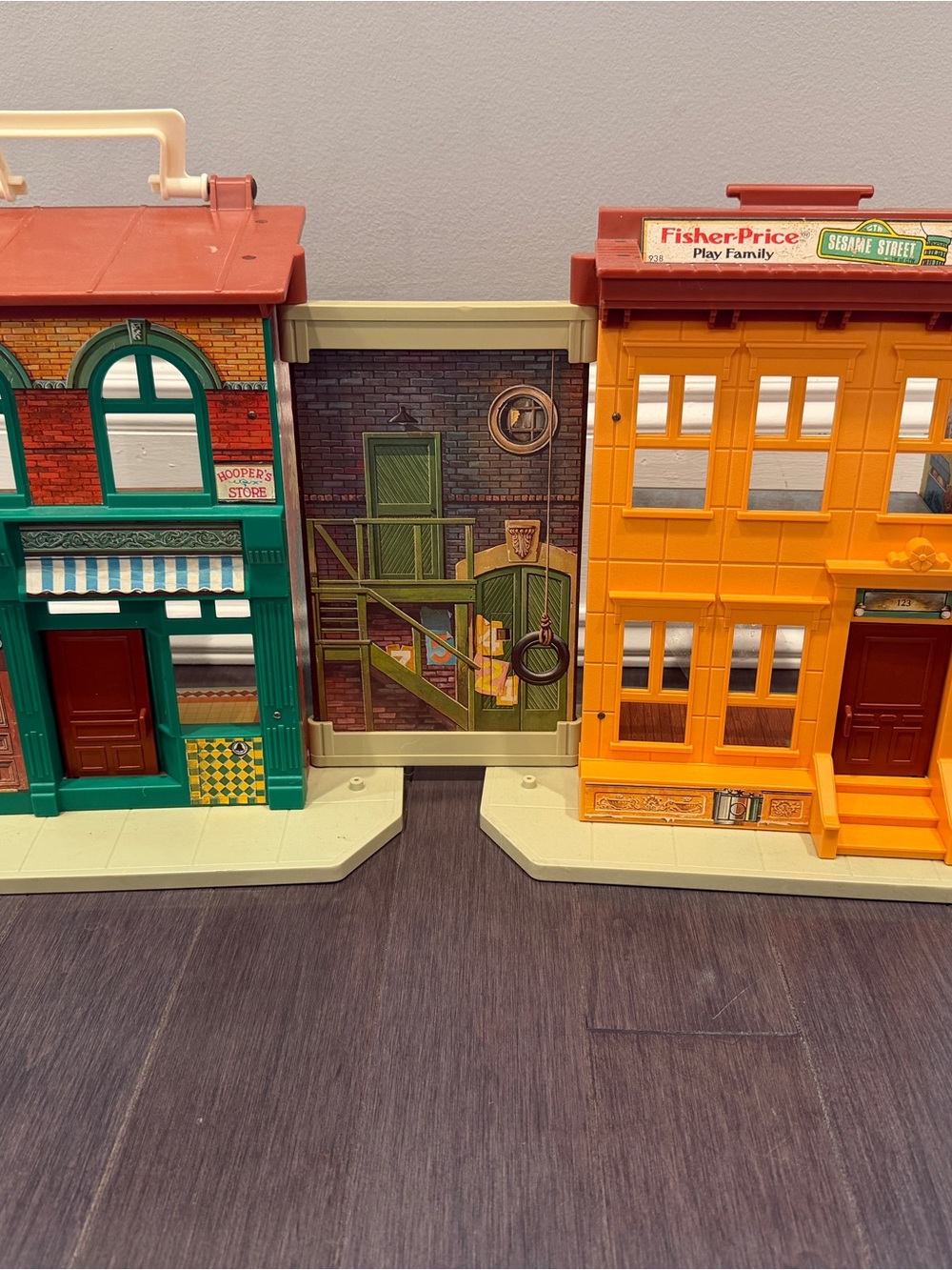 VINTAGE 1974 Fisher-Price Little People Sesame Street Hooper’s Store Pretend Pla - Picture 2 of 14